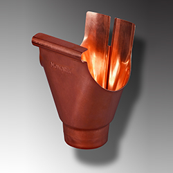 Racord jgheab burlan Cupru