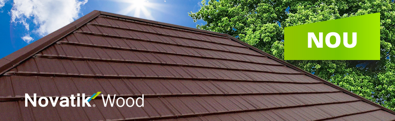 La sfarsitul lunii Mai 2017, am lansat un nou profil – tigla metalica in panouri mici Novatik WOOD