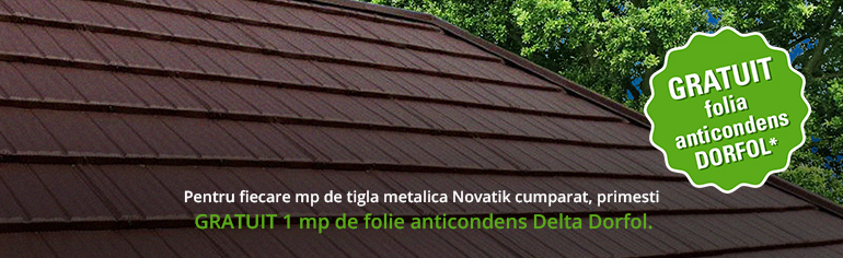 Vara asta, te topesti dupa cele mai noi PROMOTII la tigla metalica Novatik!